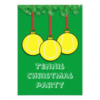 Christmas Invitations for Tennis