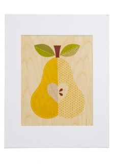 Amour chard Print in Pear  Mod Retro Vintage Wall Decor