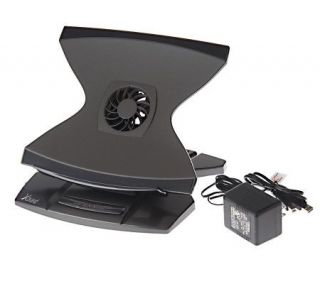 360 Degree Adjustable Laptop Stand with USB Hub & Cooling Fan —