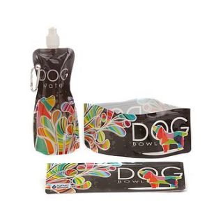 h2fido rainbow rover pet bowls and bottle by doggielicious