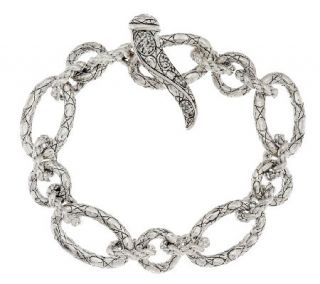 JAI John Hardy Croco Chain Link Bracelet Fits 6 3/4 —