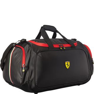 Ferrari Casuals Large Carry On Sport Duffel Bag, Black