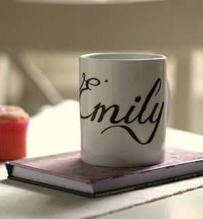 personalised 'name' mug by this is pretty