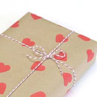 kraft brown gift wrapping paper by peach blossom