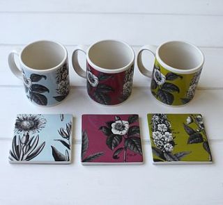 botanical mugs by posh totty designs interiors