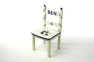 personalised hand painted chair by tini tiger