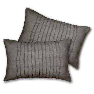 Lush Decor Lake Como Oblong Grey Decorative Pillows (Set of 2) Lush Decor Throw Pillows