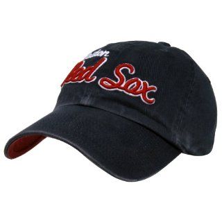 Boston Red Sox   Mens   Hunington Beach Logo Adj Baseball Cap Dark Blue  Sports & Outdoors