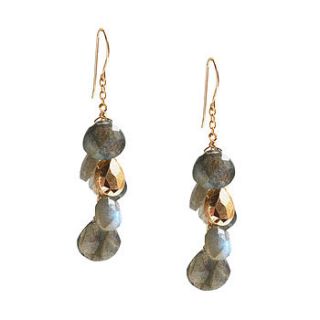 labradorite if it rained gemstones earrings by chupi