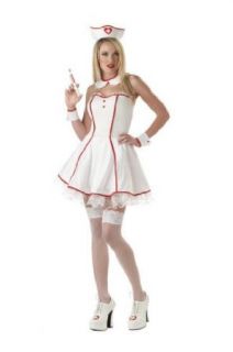 Women Medium (8 10)   Sexy Sweetheart Nurse Costume (shoes, syringe, stockings not included) Clothing