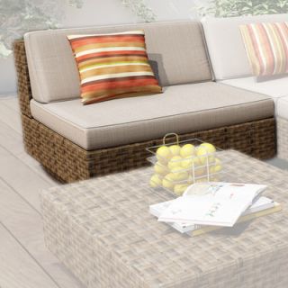 dCOR design Park Terrace Deep Seating Armless Middle Chair with