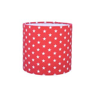 stars fabric lampshade by lolly & boo lampshades