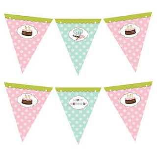 baking themed bunting by feather grey parties