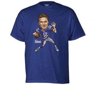 NFL New England Patriots Tom Brady Caricature T Shirt —