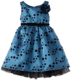 Sweet Heart Rose Girls 2 6X Printed Dot Occasion Dress, Blue, 3 Clothing