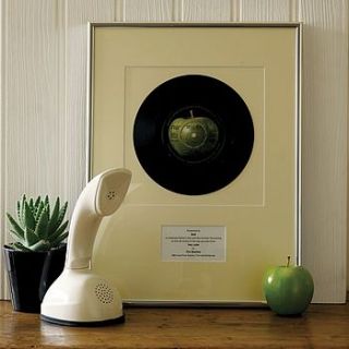 personalised framed original record or cd by the old record shop