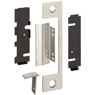 HES Stainless Steel T Faceplate for 1006 Series Electric Strikes for Mortise Lockset with 1" Deadbolt and Center Lined Deadlatch, Satin Stainless Steel Finish Industrial Hardware
