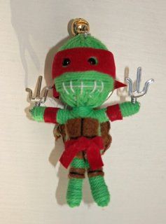 Rafael Ninja Turtles Voodoo String Doll Keychain 
