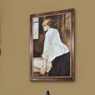 Tori Home The Laundress by Toulouse Lautrec Framed Original Painting
