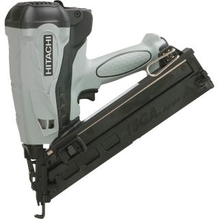 Hitachi Gas-Powered Angled Finish Nailer — 15-Gauge, 1 1/4in–2 1/2in., Model# NT65GAP9