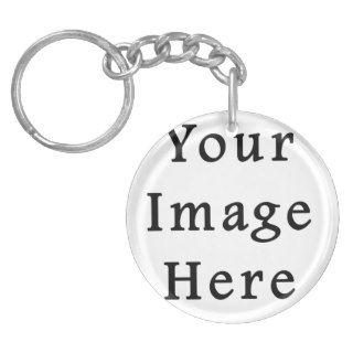 Acrylic Round Keychain Key Ring   Customized Blank