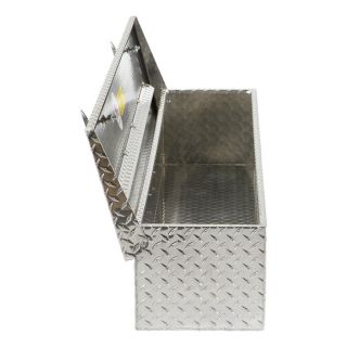 Aluminum Flush-Mount Side-Bin Truck Box — Diamond Plate, 60 1/2in.L x 12 1/2in.W x 10 1/2in.H  Side Mount Boxes