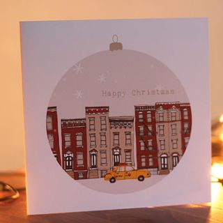 pack of 10 new york christmas cards by helena carrington illustration