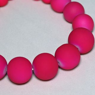 neon colour pink glass beads bracelets by m by margaret quon