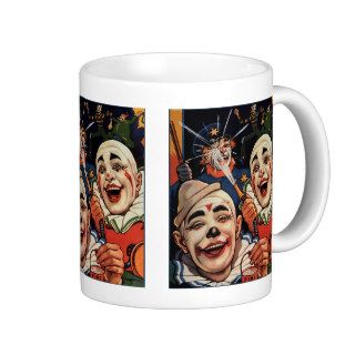 Vintage Circus Clowns, Silly Funny Humorous Mug