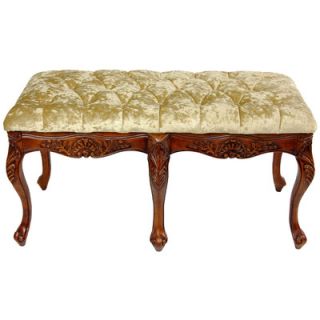Oriental Furniture Anne Parlor Wooden Bench