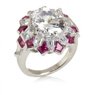 Jean Dousset 12.74ct Absolute™ and Created Ruby Fancy Cut Ring