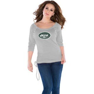 Touch by Alyssa Milano New York Jets Women's 3/4 Sleeve Team Organic Top Large  Sports Fan T Shirts  Sports & Outdoors