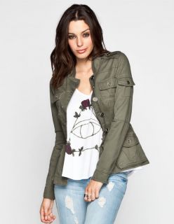 Womens Shirt Jacket Olive In Sizes Medium, X Large, Small, Large For