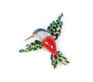 Nolan Millers Enamel Jacobin Hummingbird Pin —