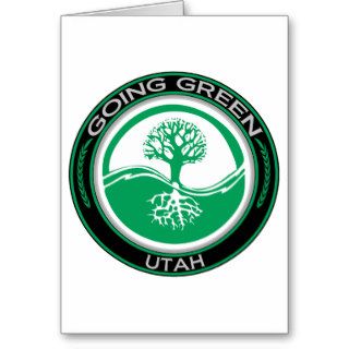 Going Green Tree Utah Greeting Cards