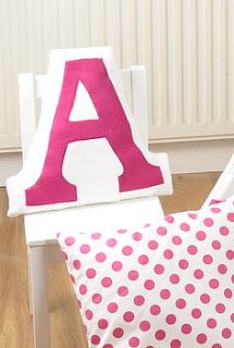 personalised letter cushion by love lime
