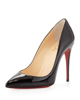 Pigalle Follies Point Toe Red Sole Pump, Black   Christian Louboutin