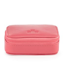 Ruth Leather Pill Box, Pink