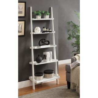 Convenience Concepts French Country Ladder 72 Bookcase 8043391 FC Finish White