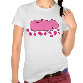 Pink Candy Cotton Dog T Shirt