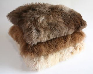 alpaca fur cushion by samantha holmes