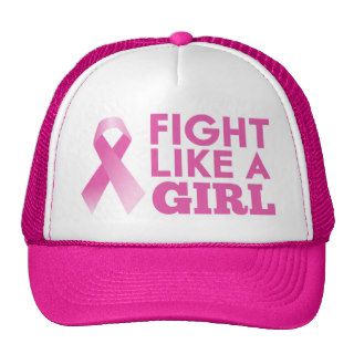 Fight Like A Girl   Breast Cancer Awareness Trucker Hats
