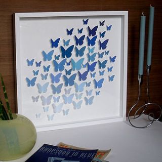 single wing butterfly collection artwork by artstuff