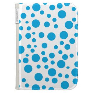Aqua & White Polka Dot  Design Kindle Case