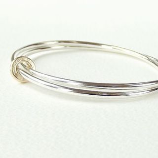 gold spinner eternity bangle by silversynergy