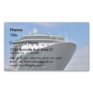 Cruise Ship Business Card Templates