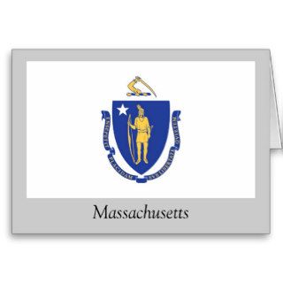Massachusetts State Flag Greeting Card