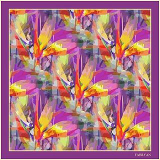 bird of paradise silk scarf by fabryan