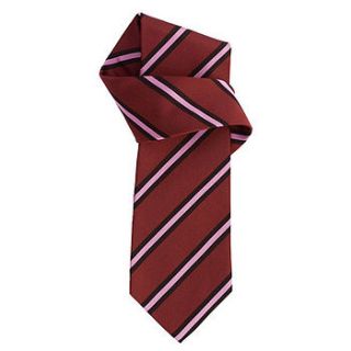 j&l's '7 fold' luxury silk men's tie stripe by james & longbourne