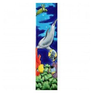 Shop Dolphin with Fish Vertical Decorative Ceramic Wall Art Tile 4X16 at the  Home Dcor Store. Find the latest styles with the lowest prices from CCTC